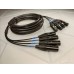 140-MCY-MR202-4AT    4 XLR 3pin гнездо <=> 4 XLR 3pin штекер Canare MR202-4AT