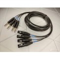 140-MCY-MR202-4AT   4 Jack 6,3 stereo <=> 4 XLR 3pin гнездо Canare MR202-4AT