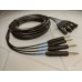 140-MCY-MR202-4AT   4 Jack 6,3 stereo <=> 4 XLR 3pin гнездо Canare MR202-4AT