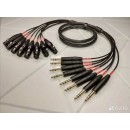 143-MCY-MR202-8AT  8 XLR гнездо <=> 8 Jack 6,3 stereo Canare MR202-8AT