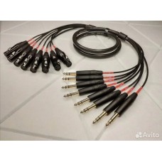 143-MCY-MR202-8AT  8 XLR гнездо <=> 8 Jack 6,3 stereo Canare MR202-8AT