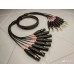 143-MCY-MR202-8AT  8 XLR гнездо <=> 8 Jack 6,3 stereo Canare MR202-8AT